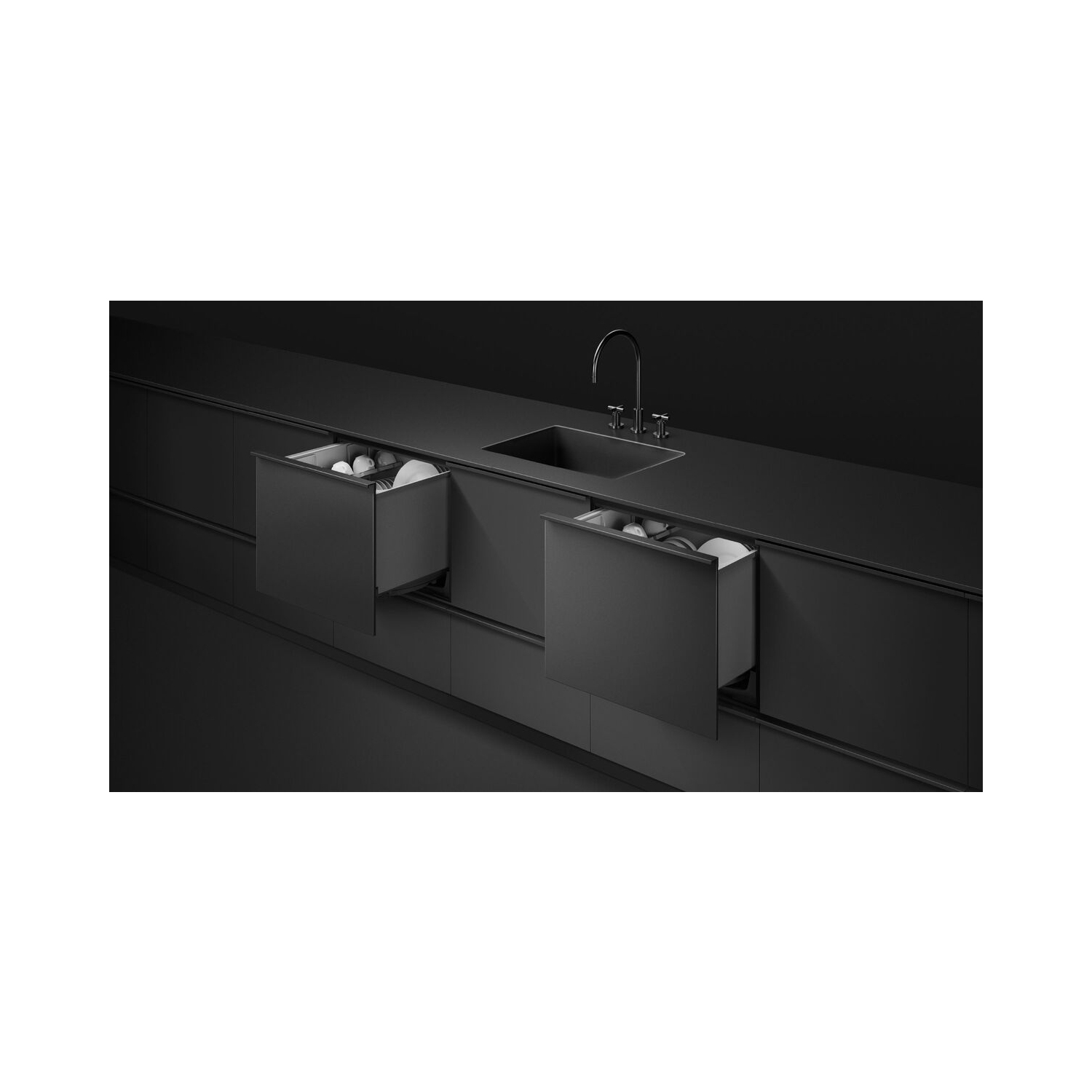 Fisher & Paykel DD60ST4HNB9 Integrated DishDrawer Dishwasher - 6 Place Settings full image