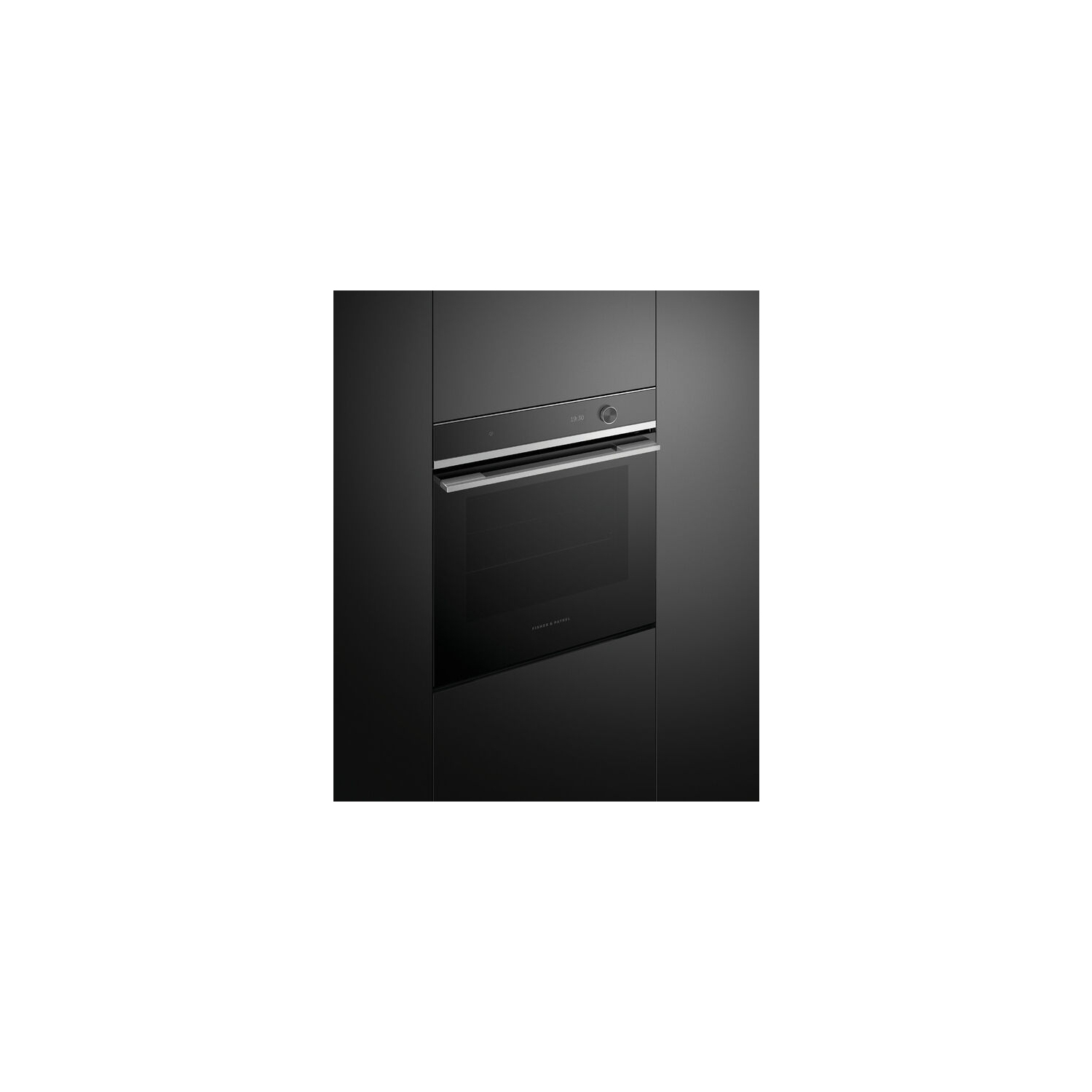 Fisher & Paykel OB60SD9PLX1 Wifi Connected Built In Electric Single Oven with Pyrolytic Cleaning - Black / Stainless Steel full image