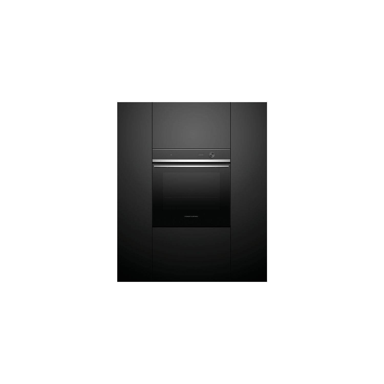 Fisher & Paykel OB60SD9PLX1 Wifi Connected Built In Electric Single Oven with Pyrolytic Cleaning - Black / Stainless Steel full image