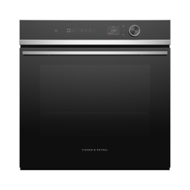 Fisher & Paykel OB60SD9PLX1 Wifi Connected Built In Electric Single Oven with Pyrolytic Cleaning - Black / Stainless Steel