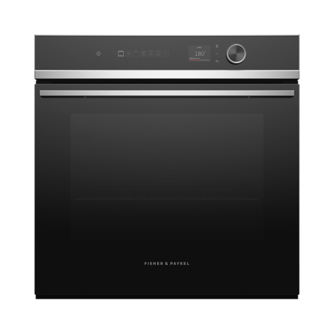 Fisher & Paykel OB60SD9PLX1 Wifi Connected Built In Electric Single Oven with Pyrolytic Cleaning - Black / Stainless Steel