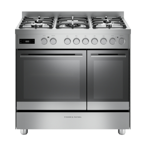 Fisher & Paykel OR90L7DBGFX2 Series 7 Dual Fuel 5 Burner Range Cooker - Stainless Steel