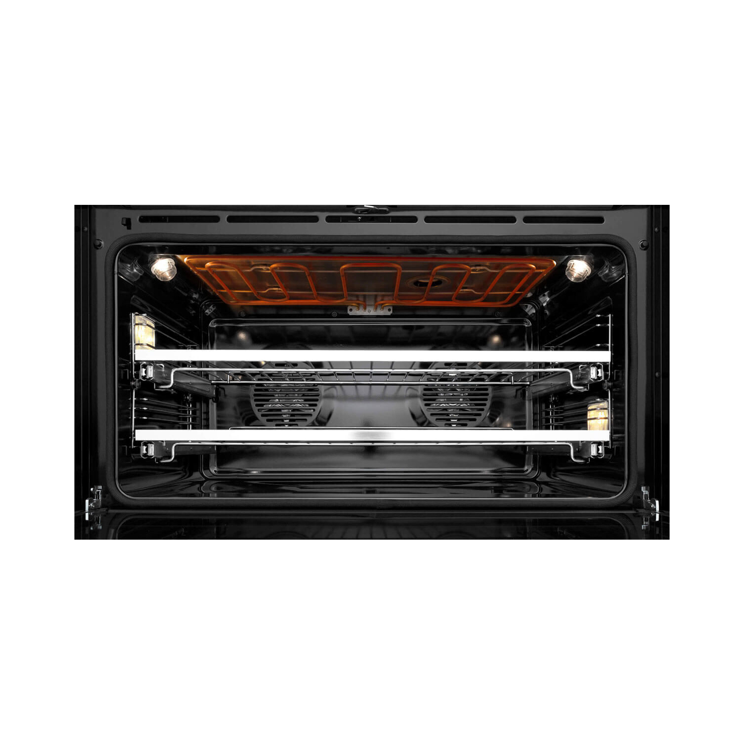 Fisher & Paykel OR90SCG6B1 90cm Dual Fuel Pyrolytic Cooker - Black full image