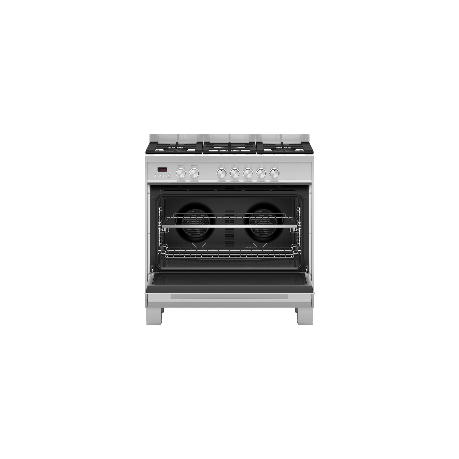 Fisher & Paykel OR90SDG4X1 90cm Dual Fuel 5 Burner Cooker - Stainless Steel full image