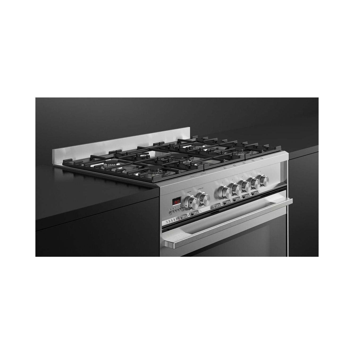 Fisher & Paykel OR90SDG4X1 90cm Dual Fuel 5 Burner Cooker - Stainless Steel full image