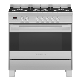Fisher & Paykel OR90SDG4X1 90cm Dual Fuel 5 Burner Cooker - Stainless Steel
