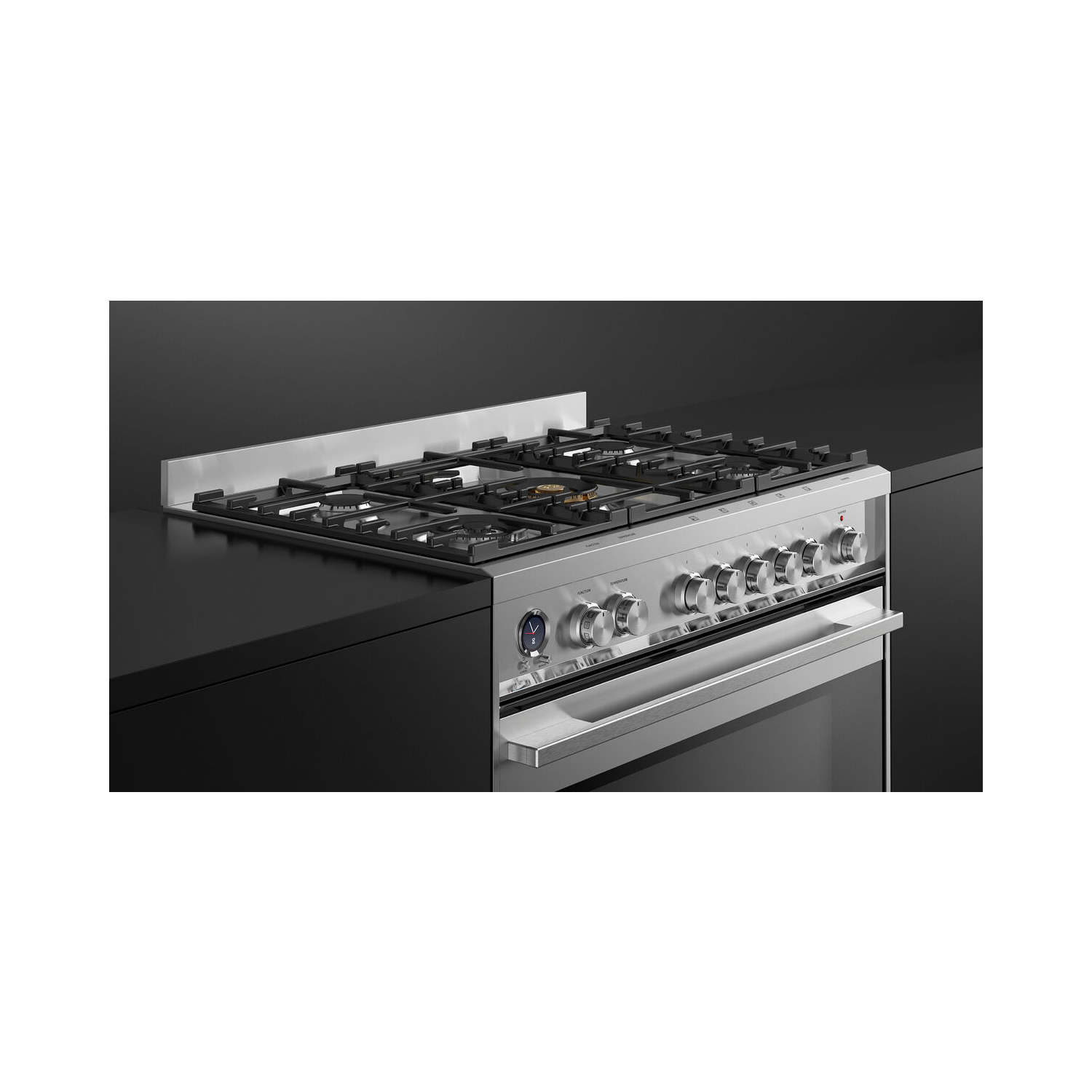 Fisher & Paykel OR90SDG6X1 90cm Dual Fuel Range Cooker with Gas Hob and Pyrolytic Cleaning - Stainless Steel full image