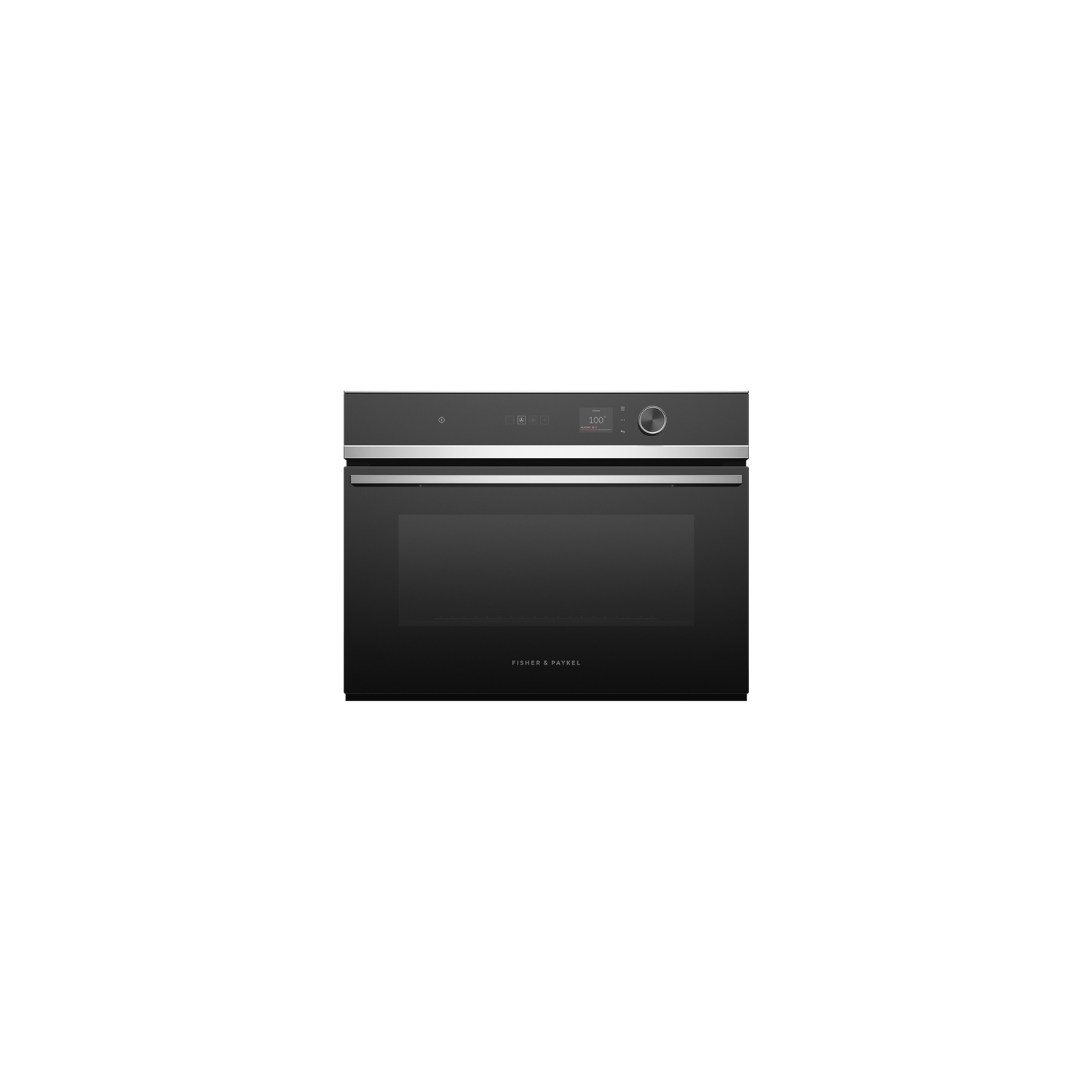 Fisher & Paykel OS60NDLX1 Built In Compact Steam Oven - Black / Stainless Steel full image