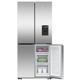 Fisher & Paykel RF500QNUX1 79cm Wifi Connected Plumbed Quad Door Frost Free Fridge Freezer - Stainless Steel - 2