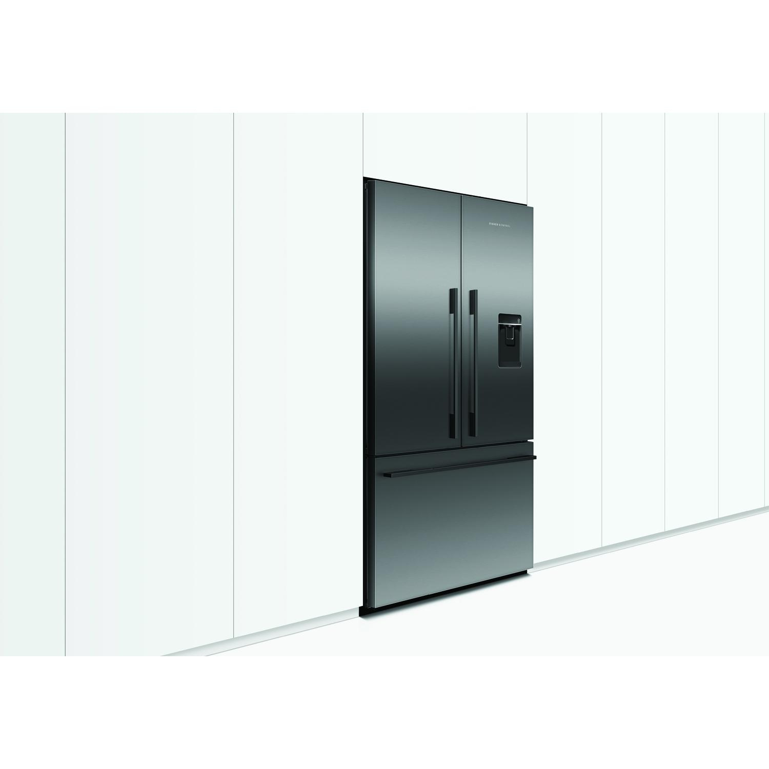 Fisher & Paykel RF540ADUB7 90cm Frost Free American Fridge Freezer - Black Stainless Steel full image