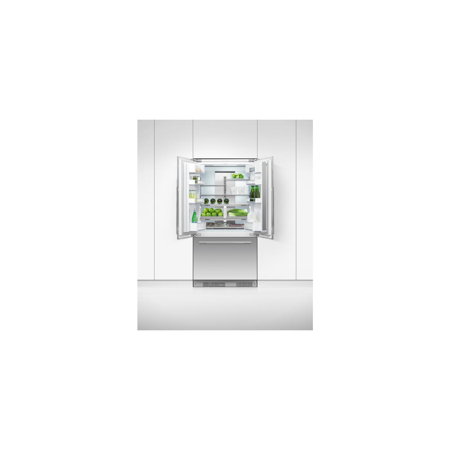 Fisher & Paykel RS90A3 Frost Free Integrated French Door Refrigerator Freezer full image