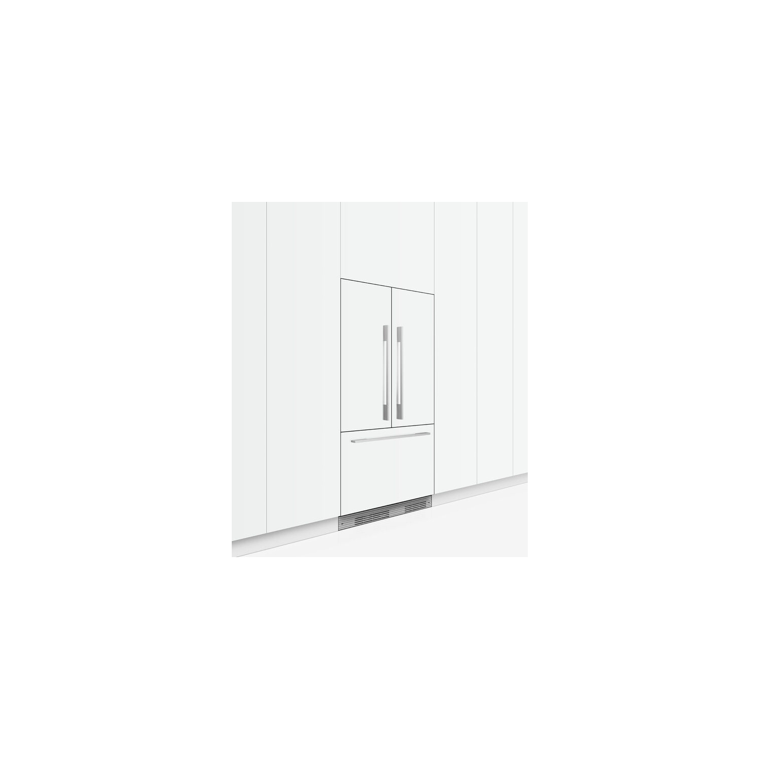Fisher & Paykel RS90A3 Frost Free Integrated French Door Refrigerator Freezer full image