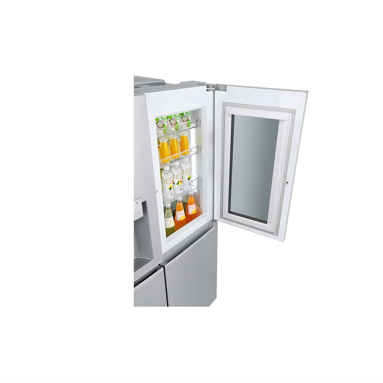 LG ELECTRONICS InstaView Door-in-Door American Style Fridge Freezer - PREMIUM STEEL - A++ Energy Rated - 1