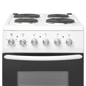 Haden HES051W 50cm Single Oven Electric Cooker with Sealed Plate Hob - White - 2