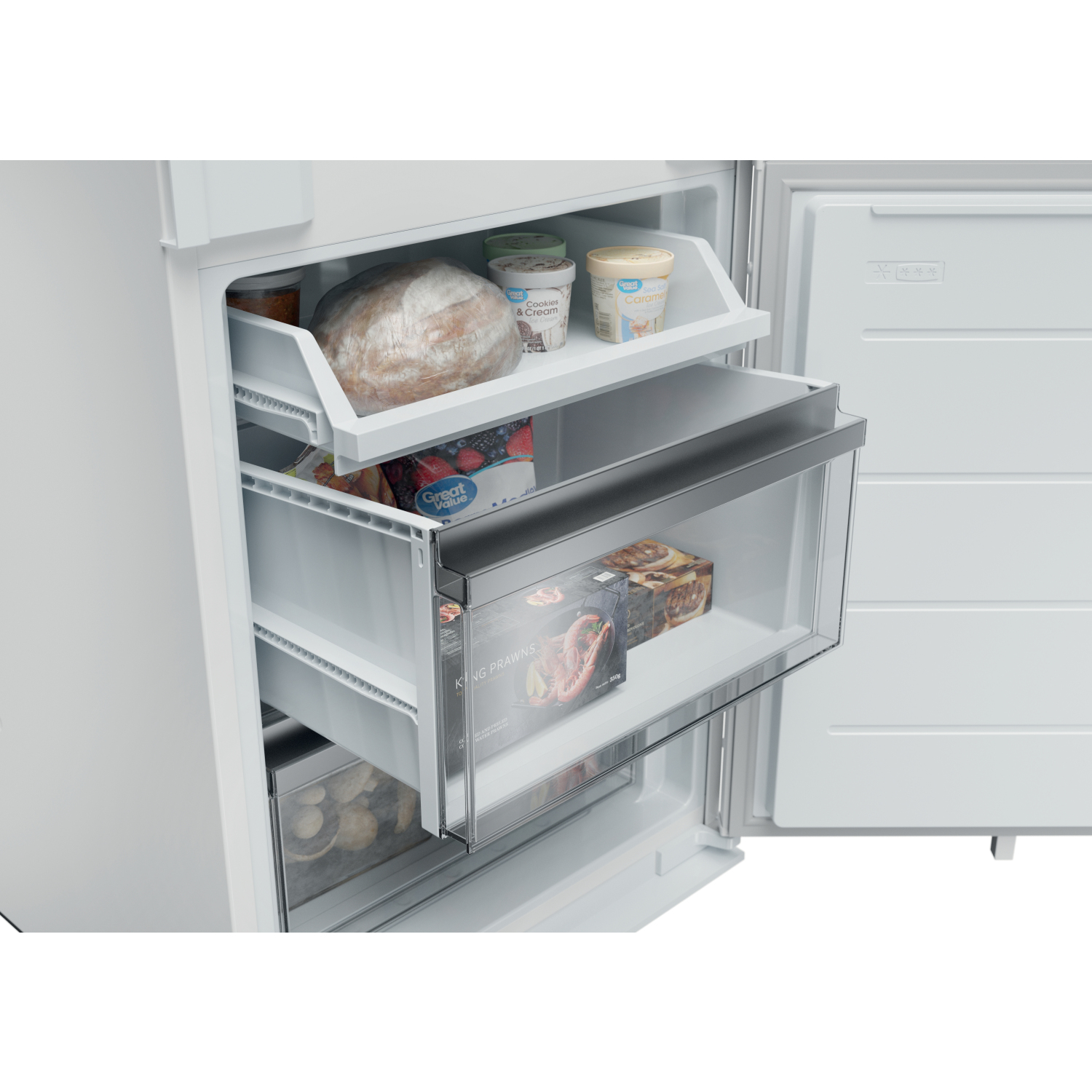 Haier HBQW5518EK-UK 70/30 Built In Total No Frost Fridge Freezer full image