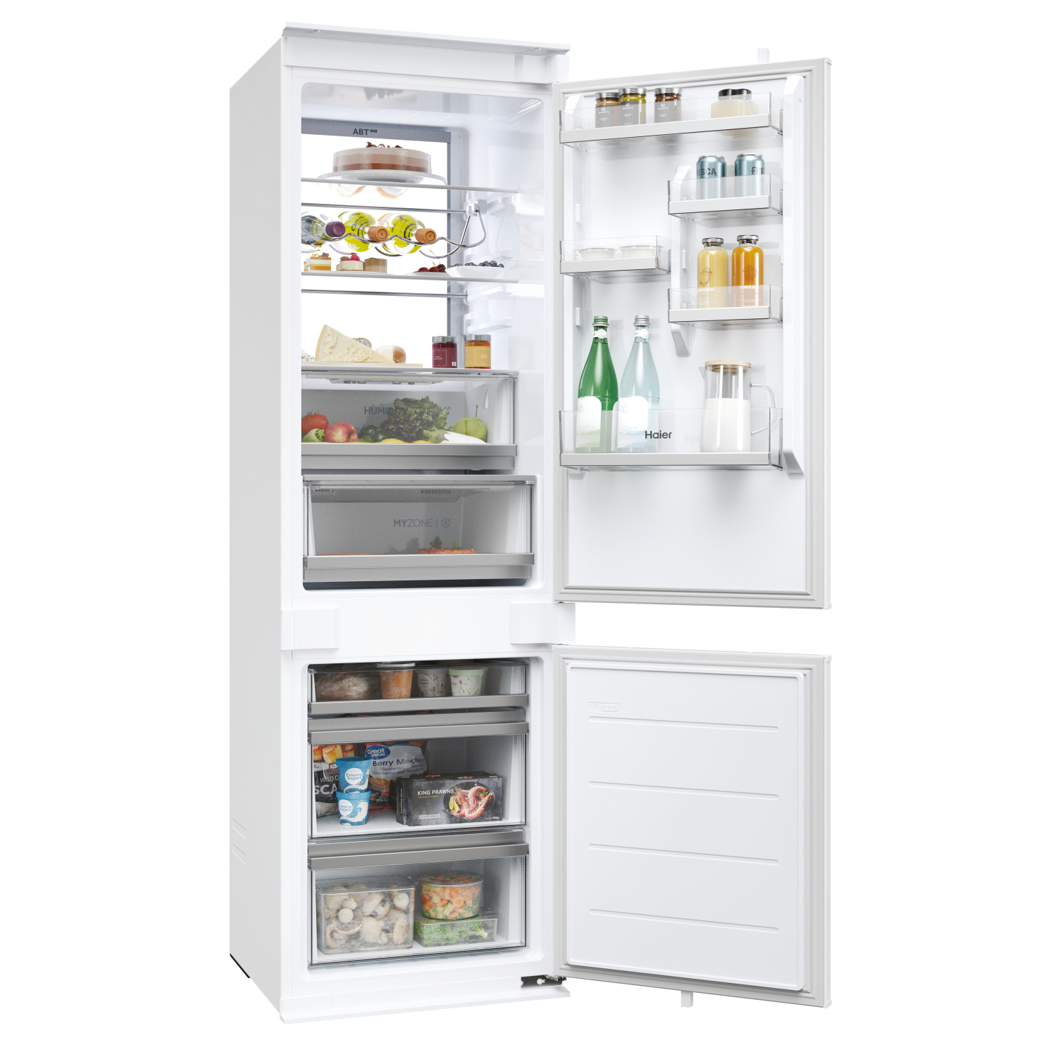 Haier HBW7518CTK Built In 70/30 Combi Fridge Freezer full image