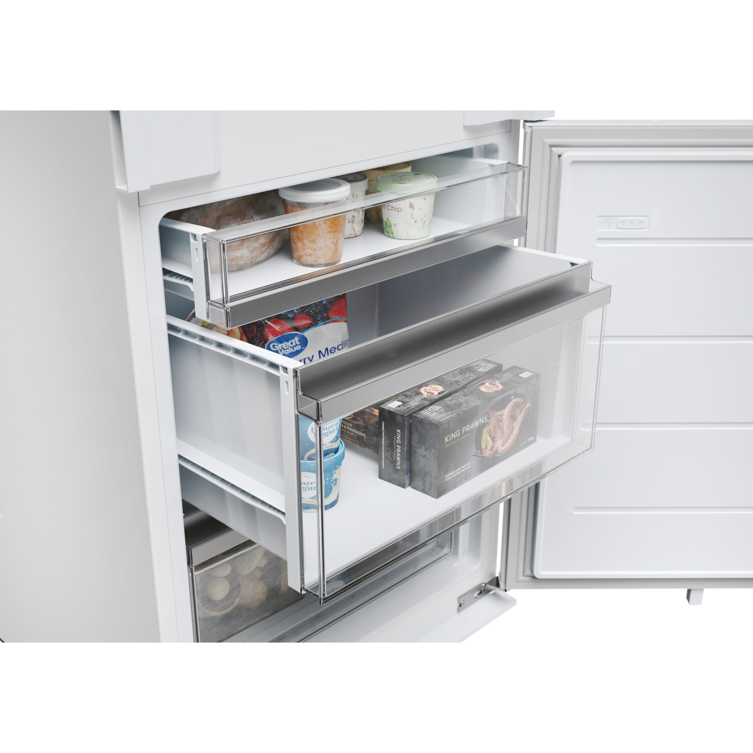 Haier HBW7518CTK Built In 70/30 Combi Fridge Freezer full image