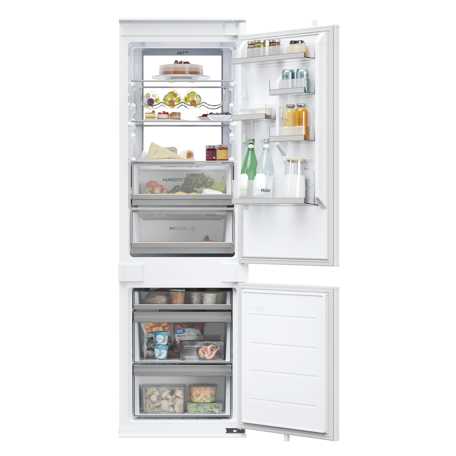 Haier HBW7518CTK Built In 70/30 Combi Fridge Freezer full image