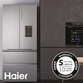 Haier HCR3818ENMM 83.3cm Total No Frost Multi Door Fridge Freezer - Inox - 12