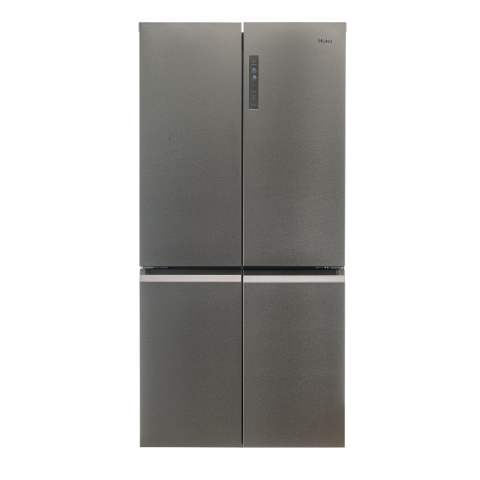 Haier HCR59F19ENMM 90.8cm 60/40 Frost Free American Fridge Freezer - Platinum Inox