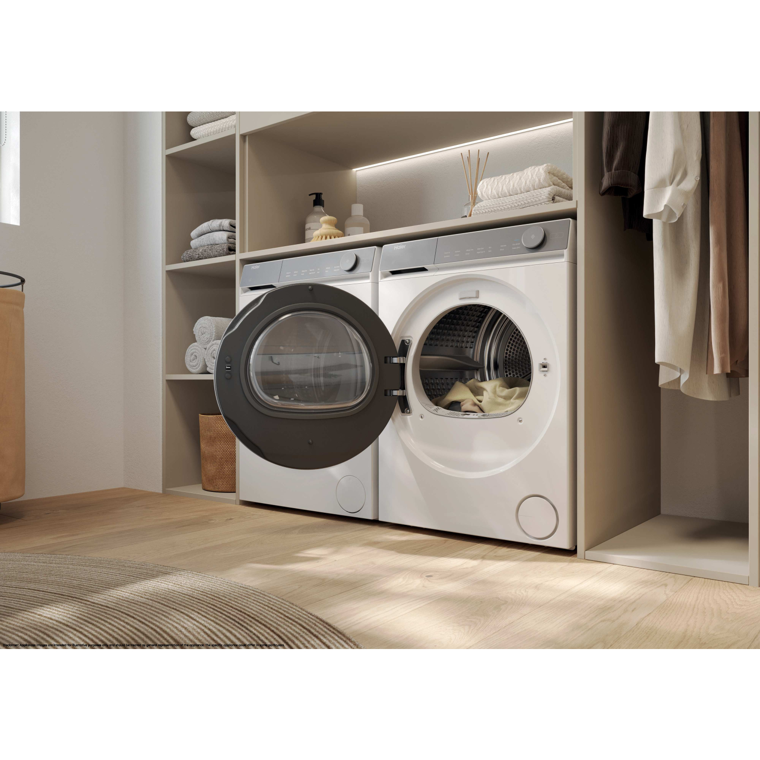 Haier HD100-C367U1-UK 10kg Heat Pump Tumble Dryer - White full image