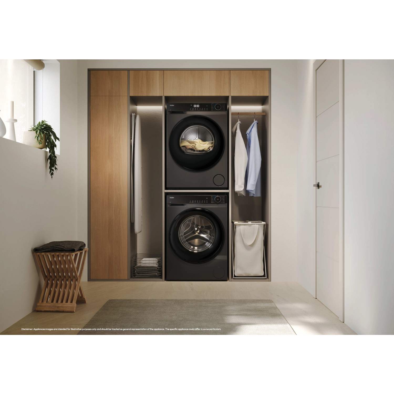 Haier HD90-D357U1G-UK 9kg Heat Pump Tumble Dryer - Graphite full image
