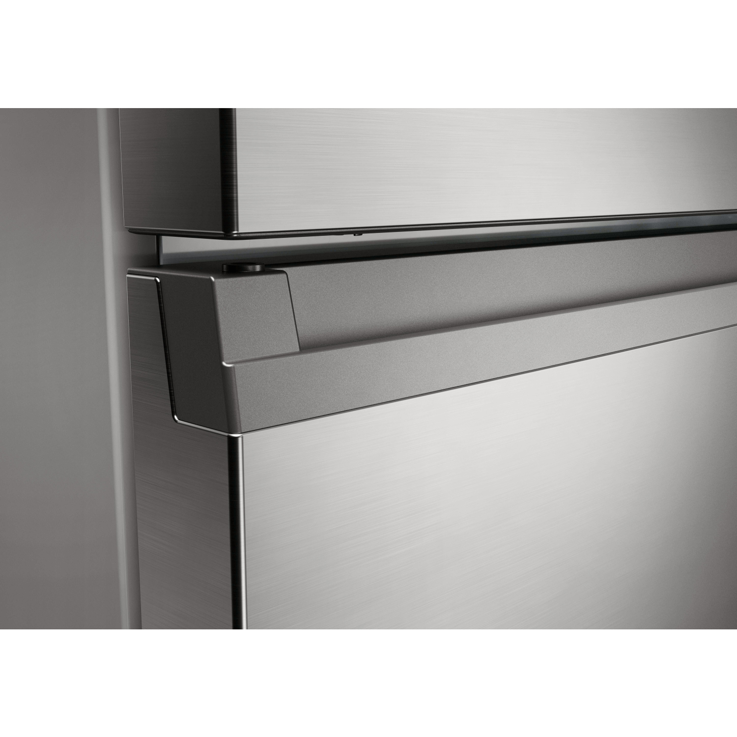 Haier 2D 60 Series 3 HDPR3618DNPK 355L Total No Frost Fridge Freezer - Stainless Steel full image