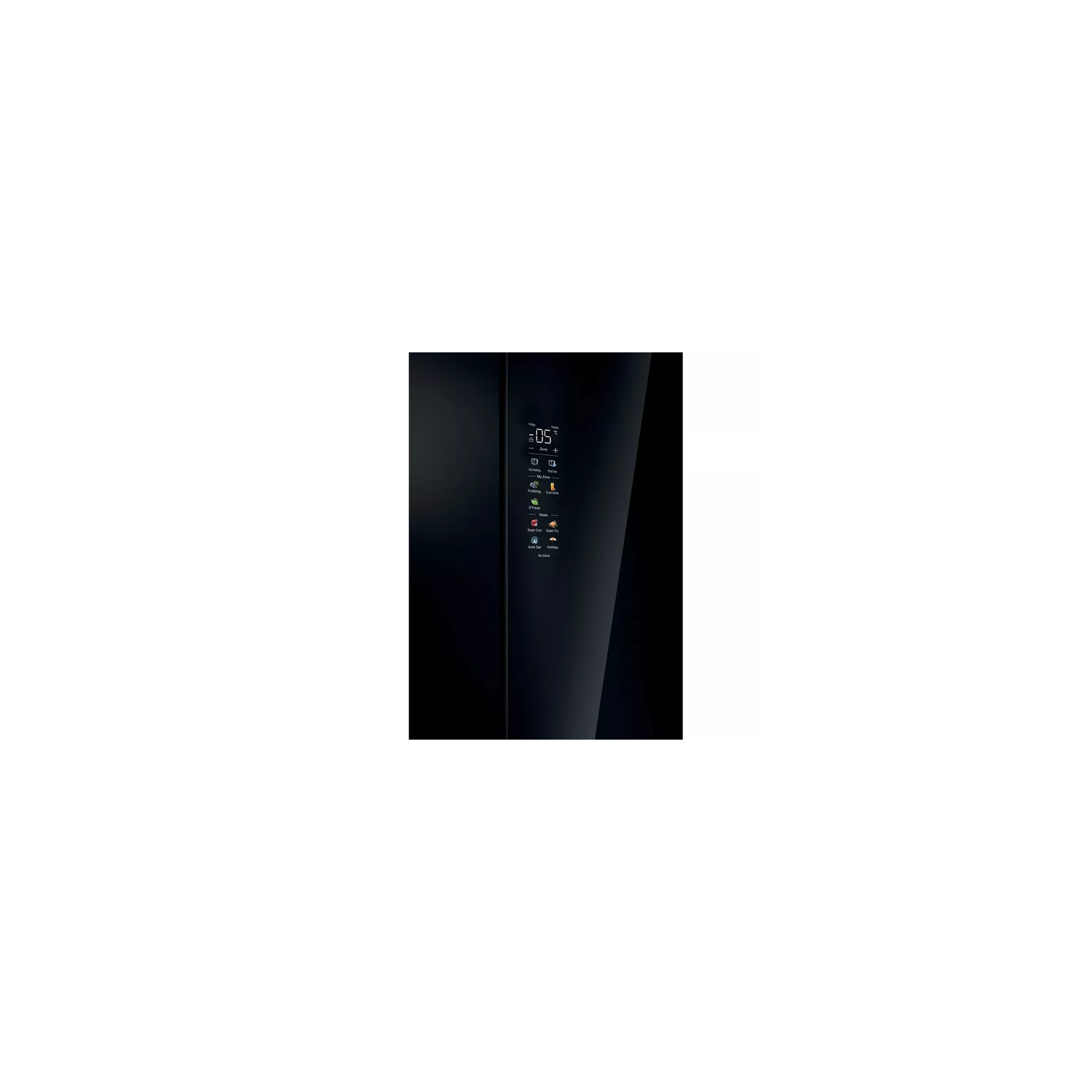 Haier HFR79F19DFGB  No Frost Multi-Door Fridge Freezer - Glass Inox Look full image