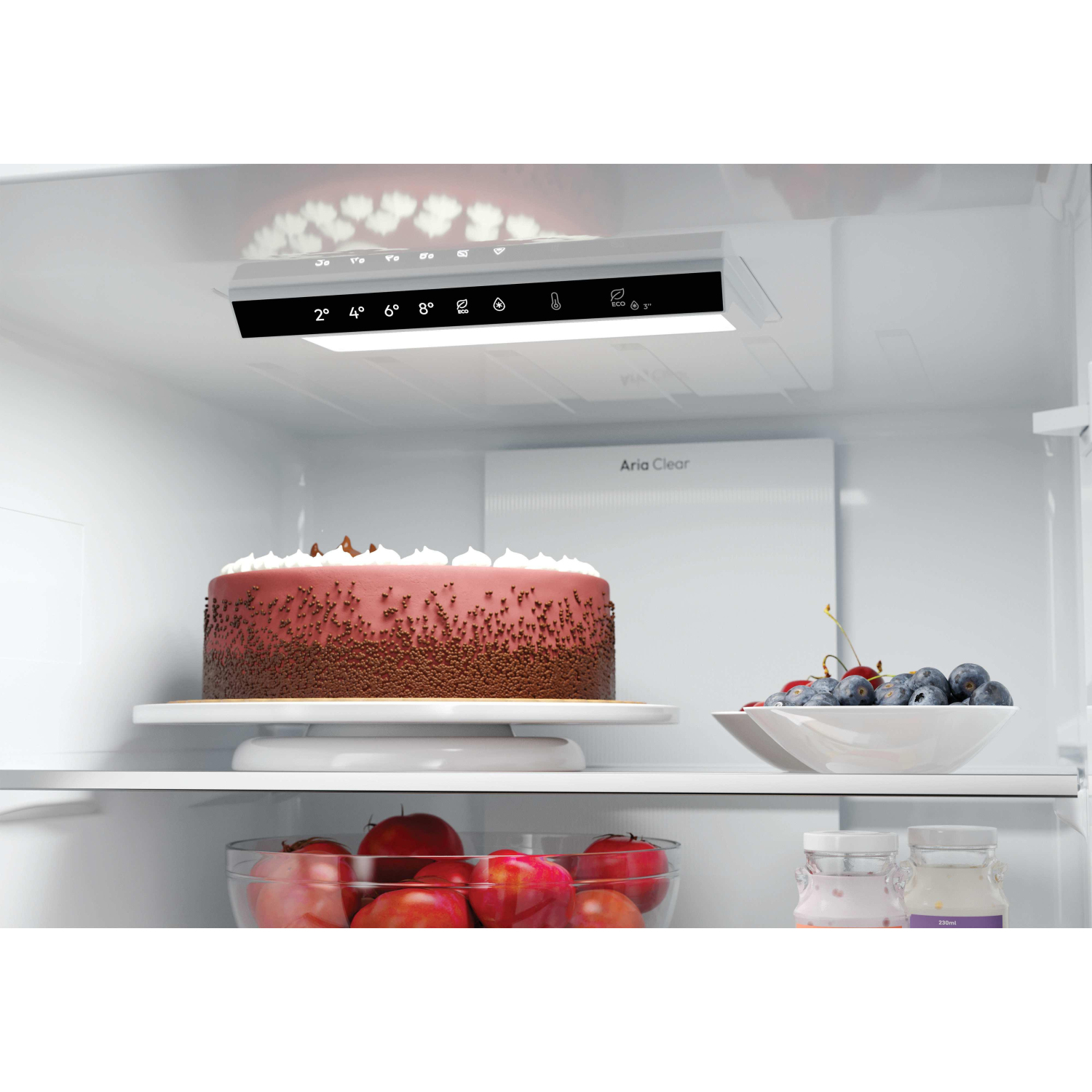 Hoover HONCQ3T518ENTK Total No Frost Fridge Freezer - Black full image