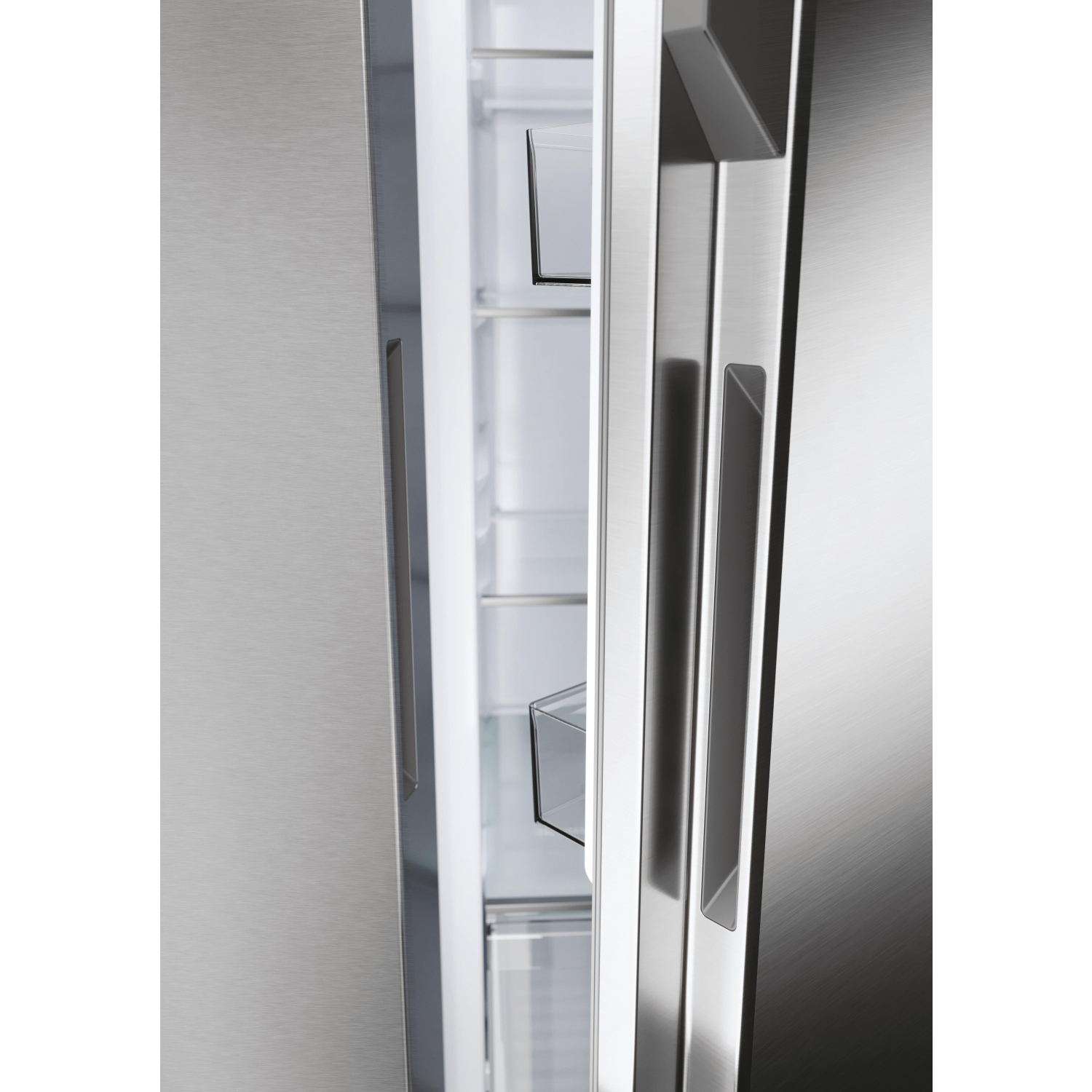 Haier HSR5918DNMP 90.5cm Total No Frost Fridge Freezer - Pt. Inox full image