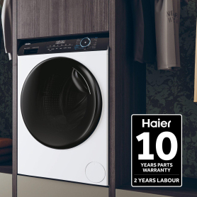 Haier HW100-B14939S8 10kg 1400 Spin Washing Machine - Graphite - 8