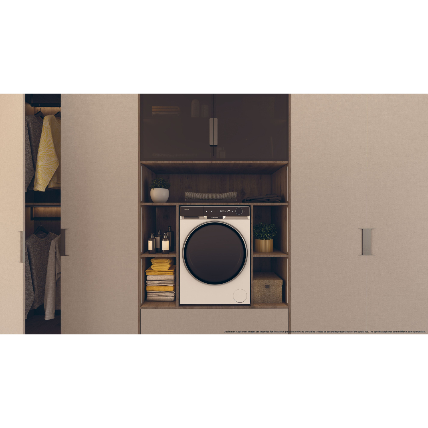 Haier X11 HW110-BD14397UUK 11kg 1400  Spin Washing Machine - White full image