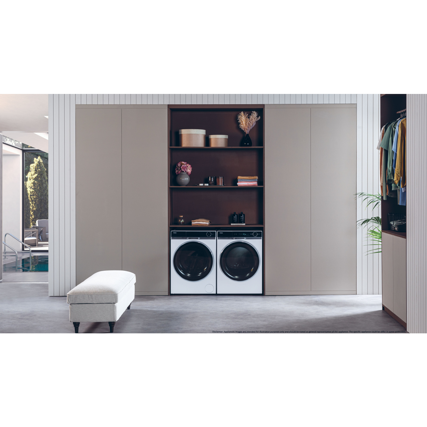 Haier X11 HW110-BD14397UUK 11kg 1400  Spin Washing Machine - White full image