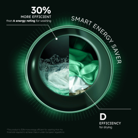 Haier HWD80BP14367TU 8kg/5kg 1400 Spin  Washer Dryer - White - 6