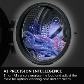 Haier HWD80BP14367TU 8kg/5kg 1400 Spin  Washer Dryer - White - 1