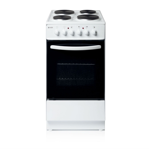 White electric shop cooker hobs