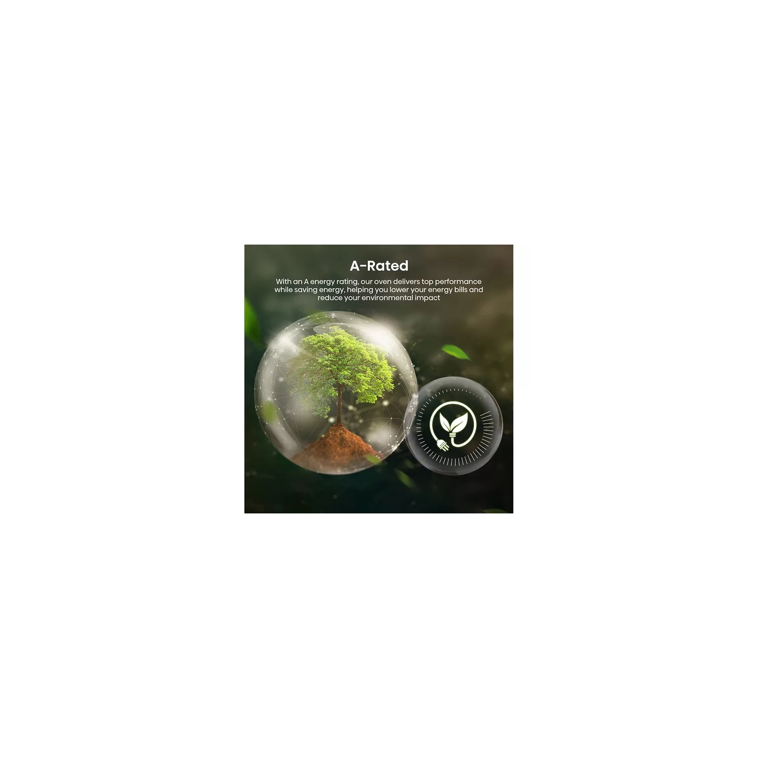 Hisense BI622ABPGUK  Built In Electric Single Steam, Plug & Play Oven - Jet Black full image