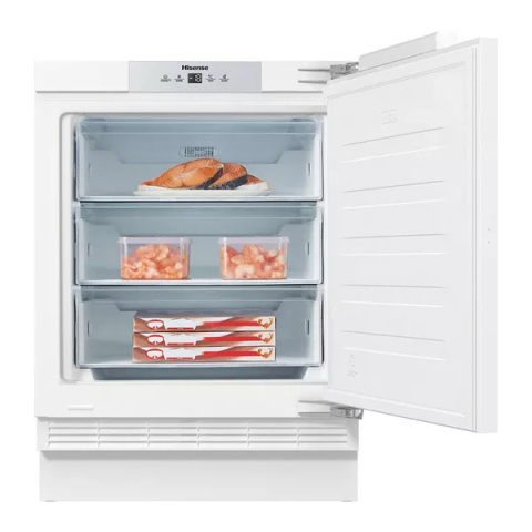 Hisense FUV124D4AWE Integrated Under Counter Freezer with Fixed Door Fixing Kit