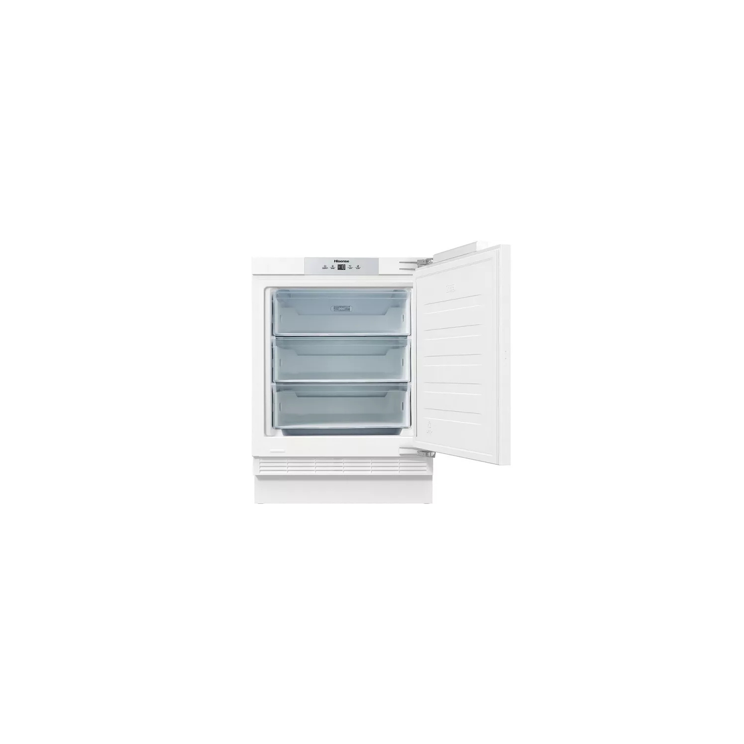 Hisense FUV124D4AWE Integrated Under Counter Freezer with Fixed Door Fixing Kit full image