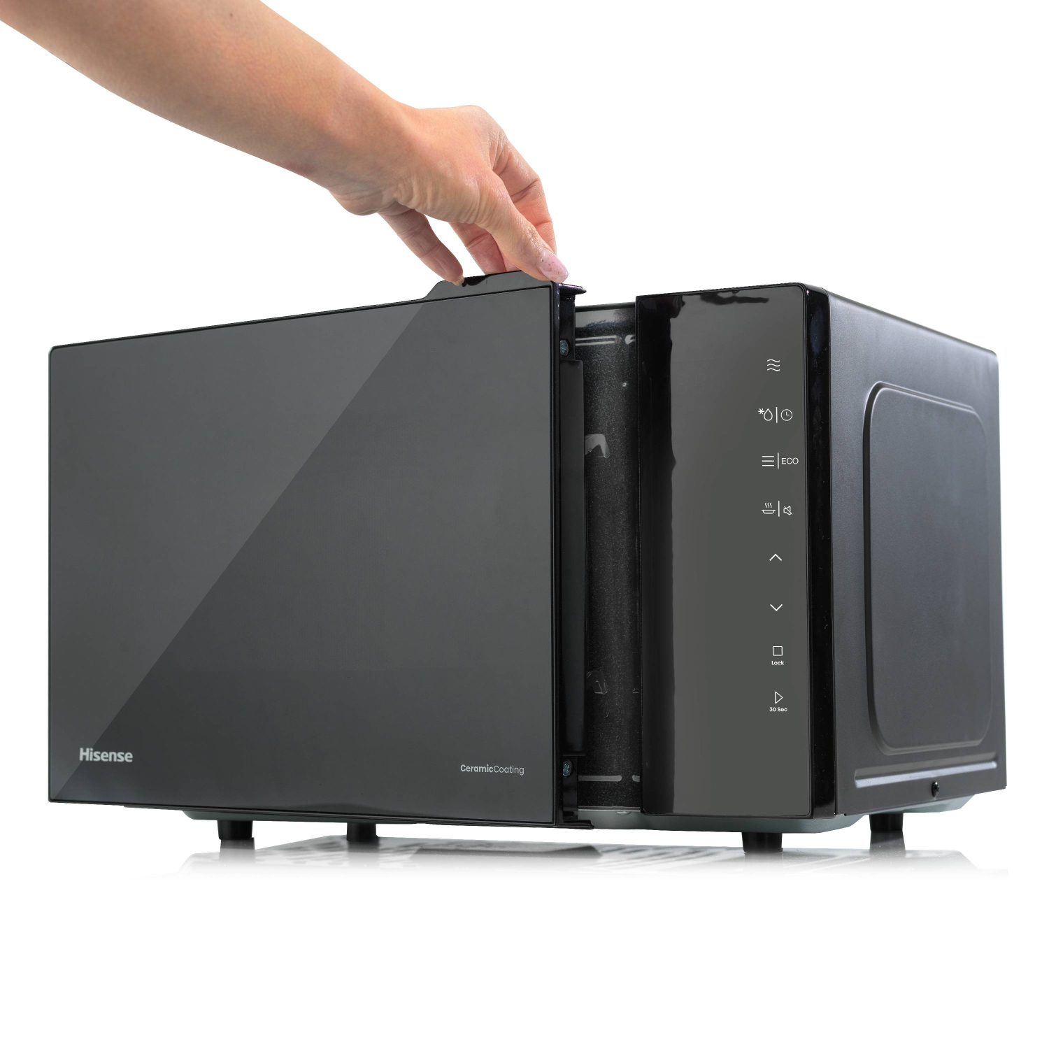 Hisense H23MOBS5H4UK 23 Litres Solo Microwave - Black full image