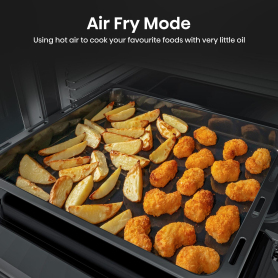 Hisense HDCEC5C10B 50cm Double Oven Electric Cooker with Ceramic Hob - Black - 5