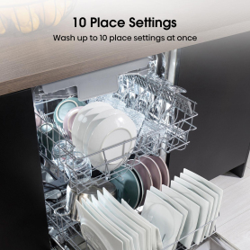 Hisense HS523E15BUK Slimline Dishwasher - Black - 10 Place Settings - 5