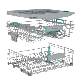 Hisense HV16AUK Full-Size Fully Integrated Dishwasher - 16 Place Settings - 1