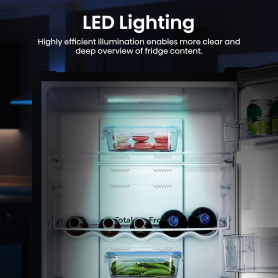 Hisense RB327N4ABD 55cm 50/50 Frost Free Fridge Freezer - Black - 5