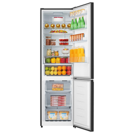 Hisense RB435N4BFE 59.5cm wide Total No Frost Fridge Freezer - Black