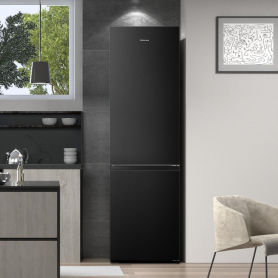 Hisense RB435N4BFE 59.5cm 60/40 Total No Frost Fridge Freezer - Black - 6