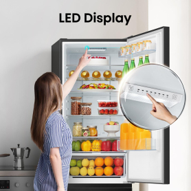 Hisense RB435N4BFE 59.5cm 60/40 Total No Frost Fridge Freezer - Black - 5