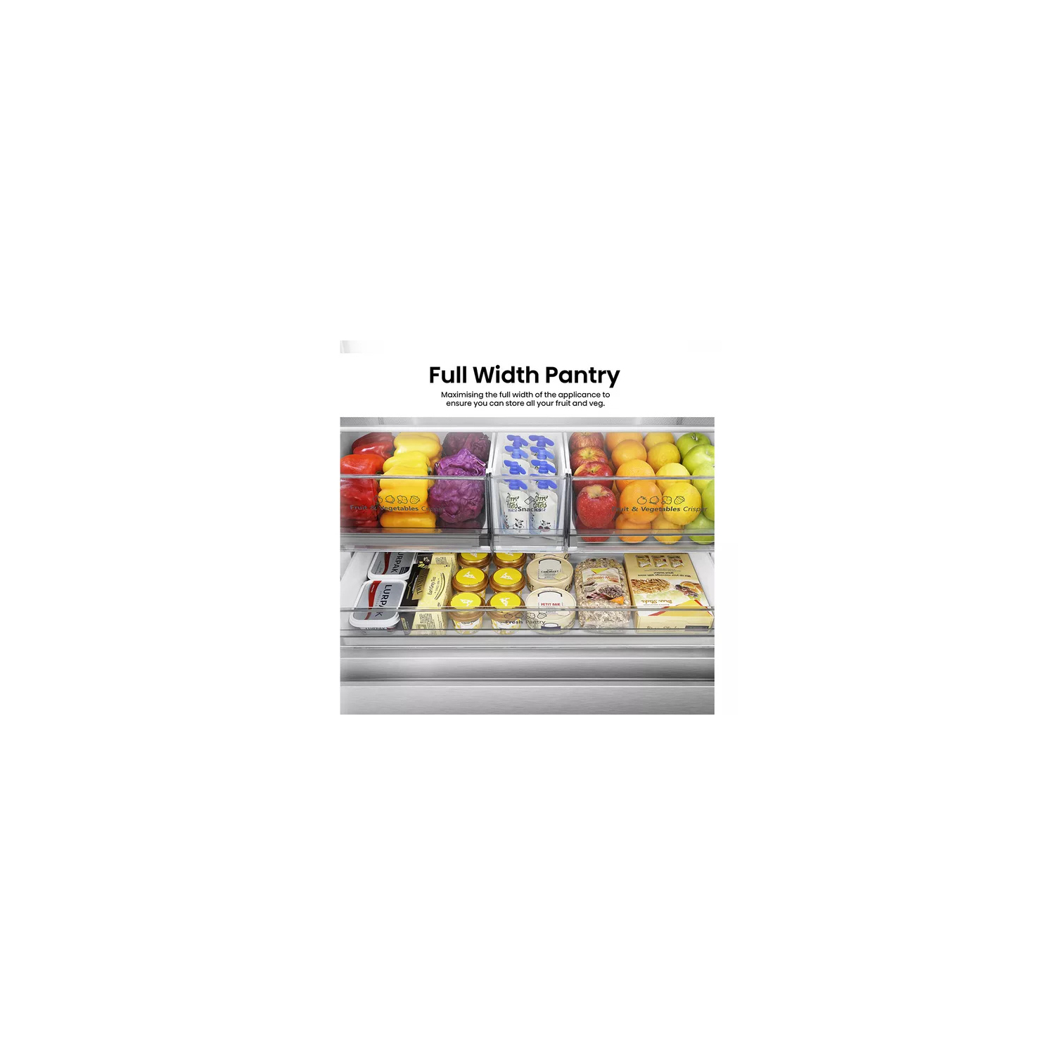 Hisense RF815N4SESE Total No Frost Plumbed American Fridge Freezer - Silver full image