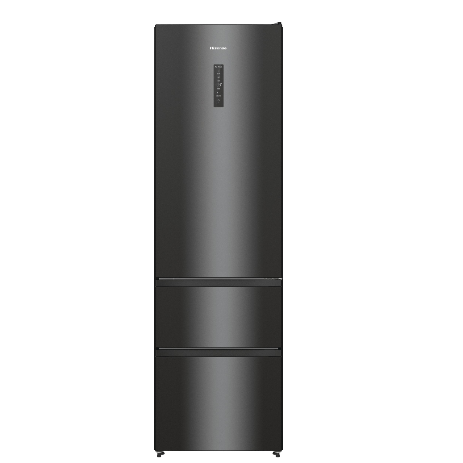 Hisense RM469N4AFDUK 60cm 60/40 Frost Free Fridge Freezer - Black full image
