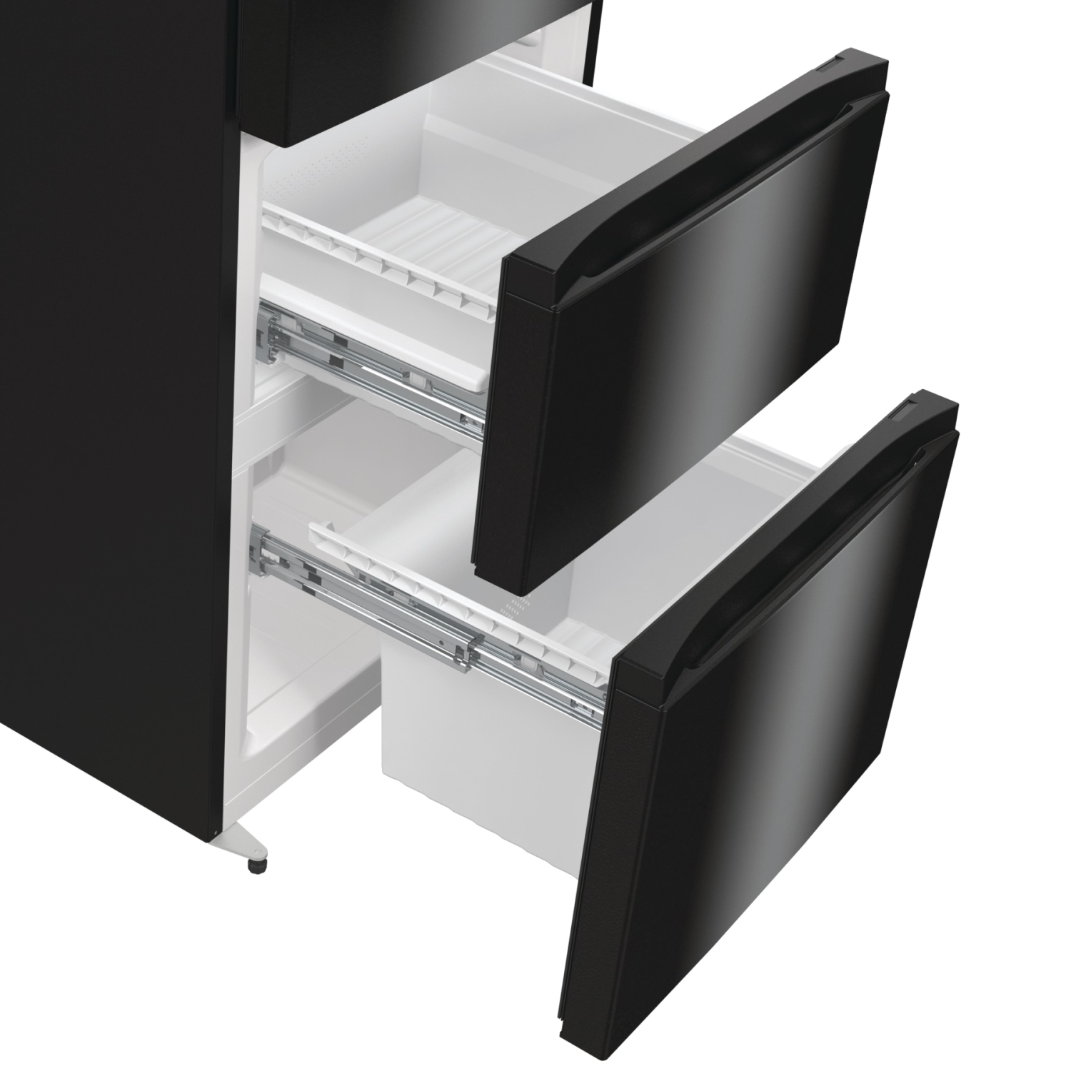 Hisense RM469N4AFDUK 60cm 60/40 Frost Free Fridge Freezer - Black full image